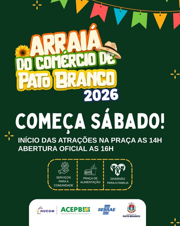 Vem prá festa hoje e amanhã em Pato Branco!